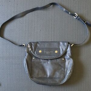 Marc by Marc Jacobs Black Leather Round Crossbody Bag